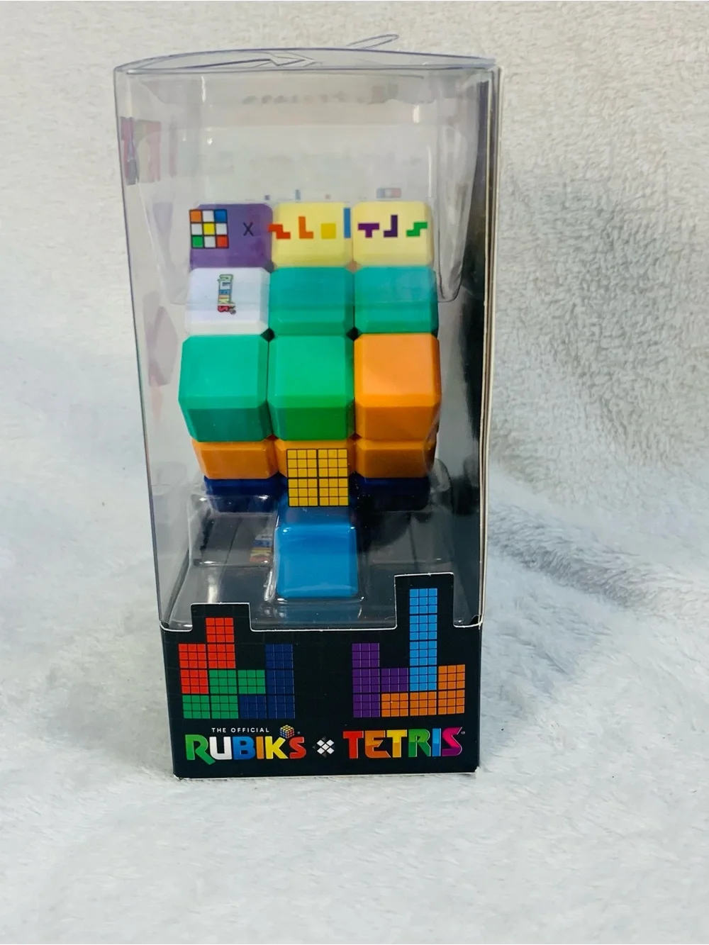 Rubik’s /Tetris Cube, Classic Tetris Tetriminos, Brain Teaser Puzzle